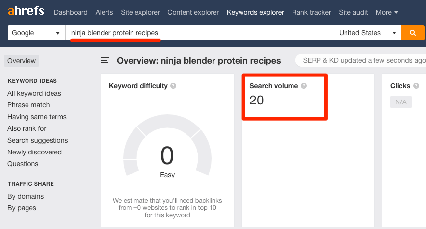 keywords explorer 3 ninja blender protein recipes