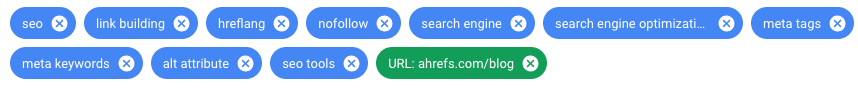 mots clés et URL