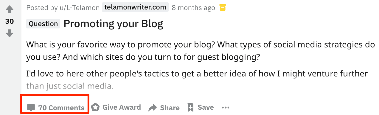 r question de blogging