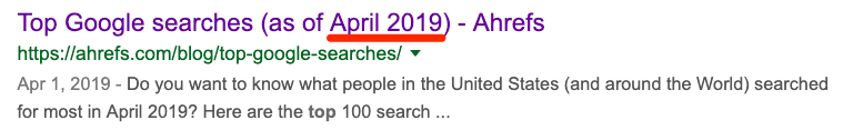 top google searches date