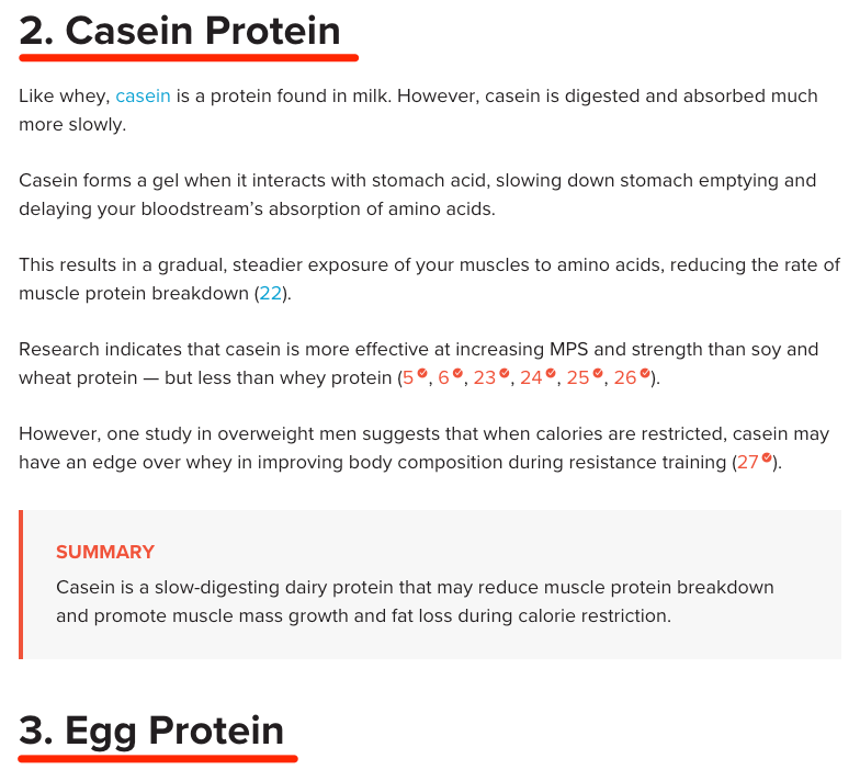types of protein