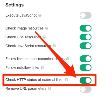 external links site audit