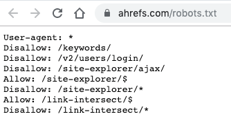 ahrefs robots 1