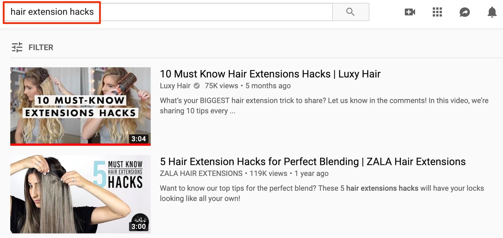 hair extension hacks YouTube