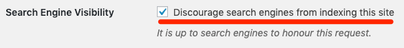 wordpress search engine settings 1