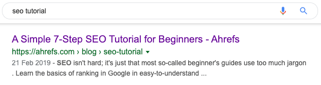 seo tutorial