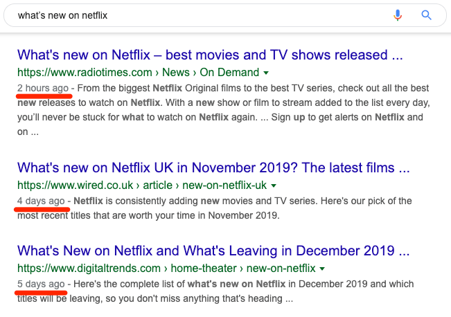 whats new on netflix serp