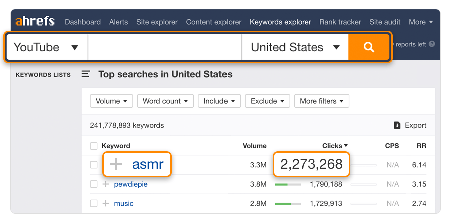 asmr clicks youtube