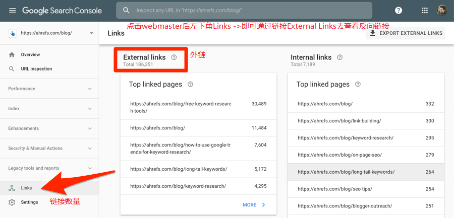 search console links 1