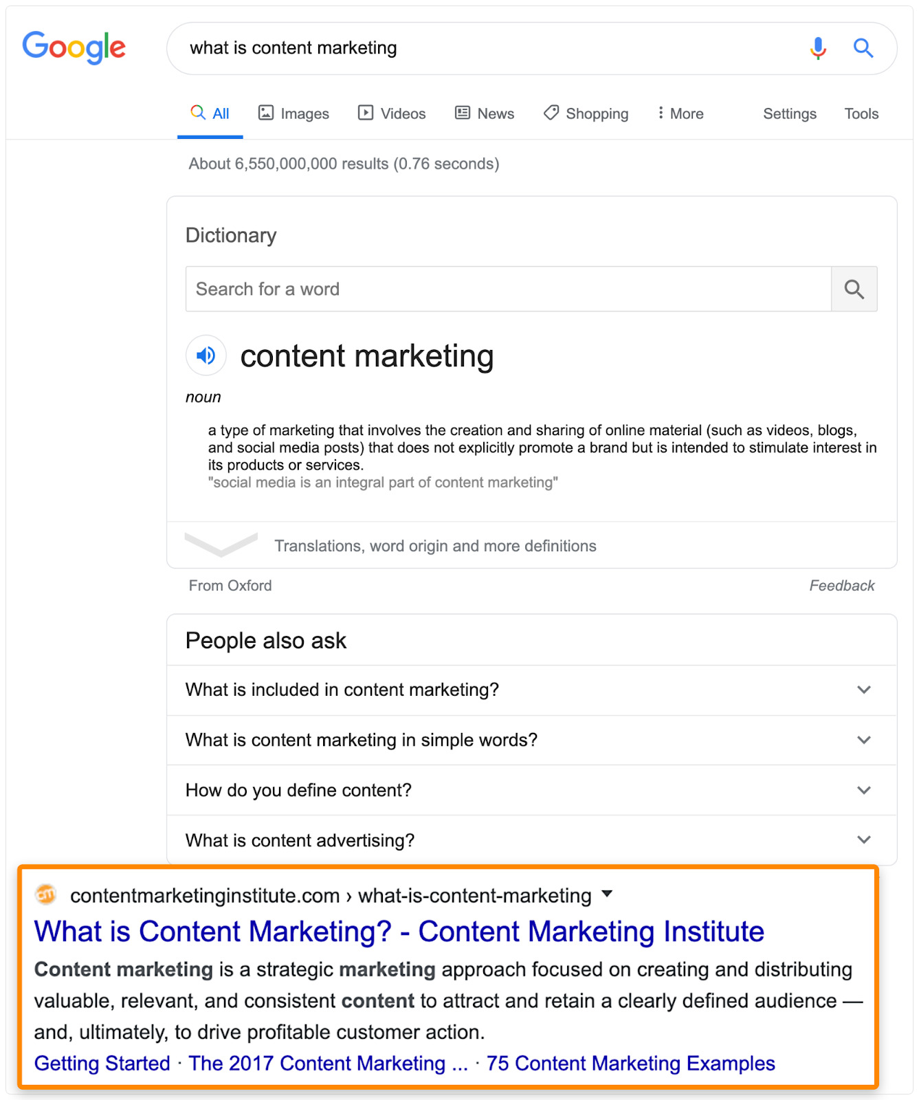 22 serp ce qui est du marketing de contenu 1