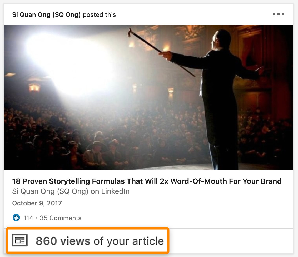 9 linked post views