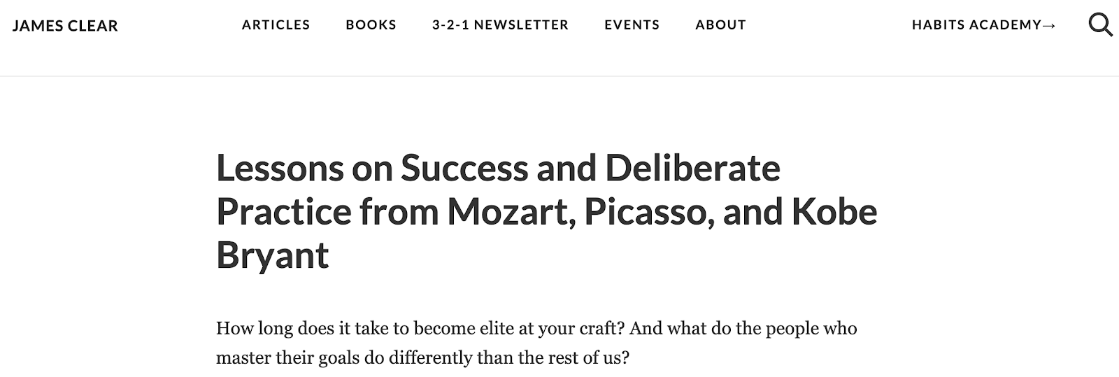 Lessons on Success and Deliberate Practice from Mozart Picasso and Kobe Bryant