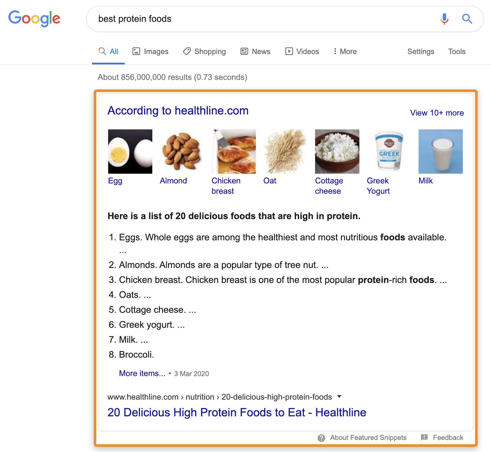 8 featured snippet 1