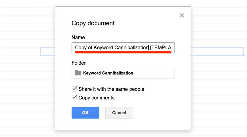 copy spreadsheet google drive