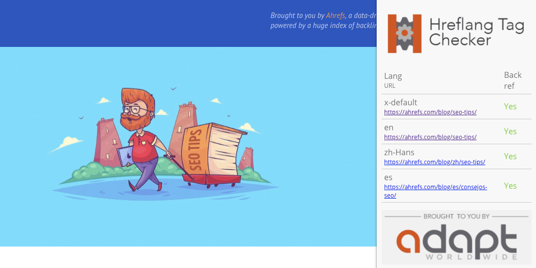 hreflang checker