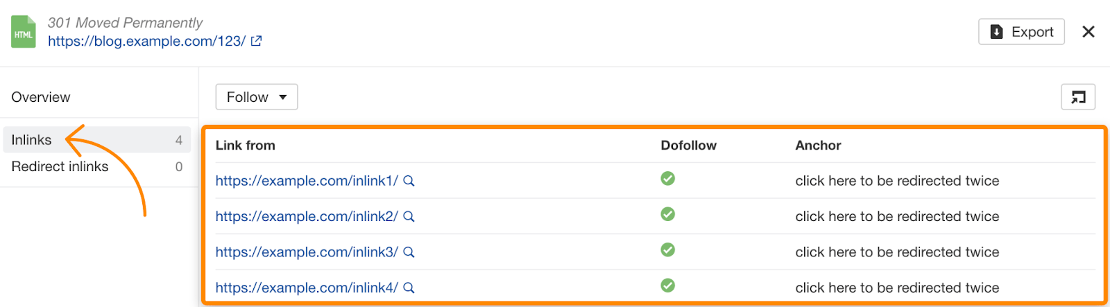 Audit de site 10 inlinks