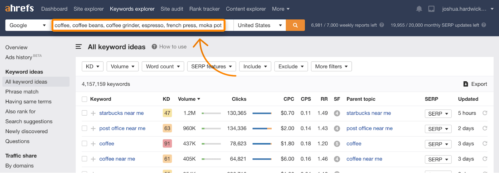 14 all keywords report keywords explorer