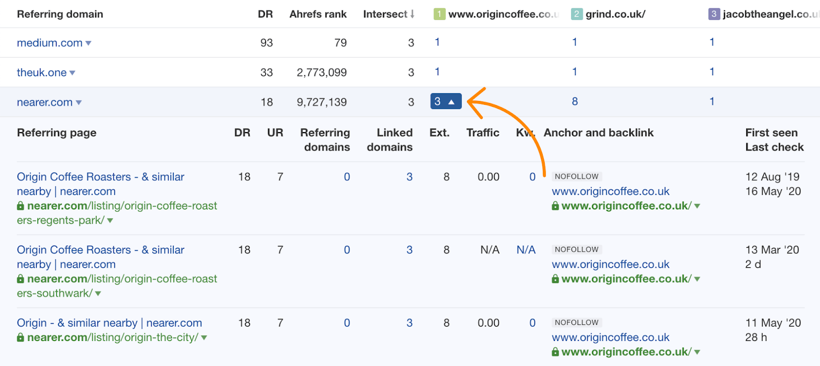 15 link intersect context 1