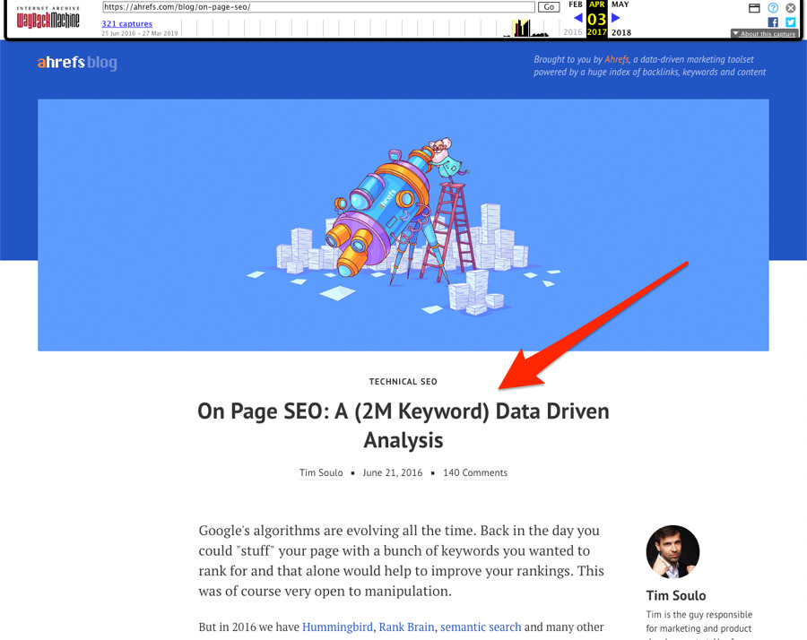old on page seo guide