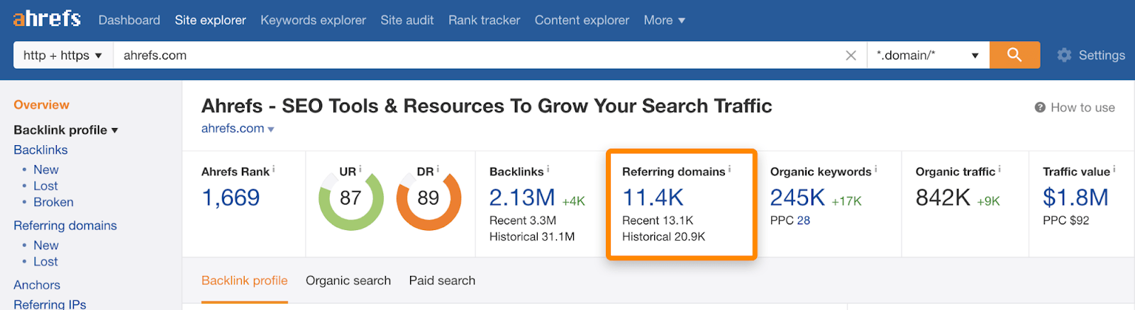 how to check a website domain authority