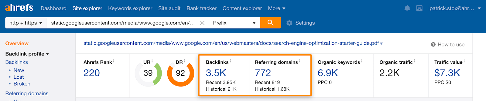 2 backlinks e rds