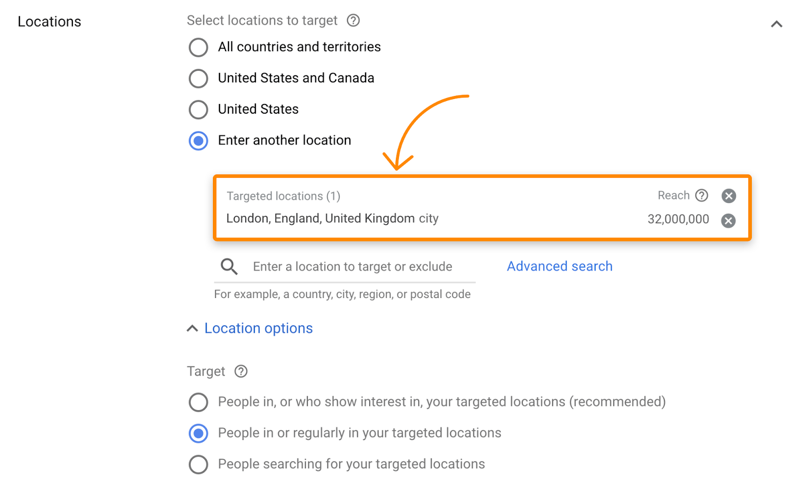 2 segmentação por local de anúncios do Google