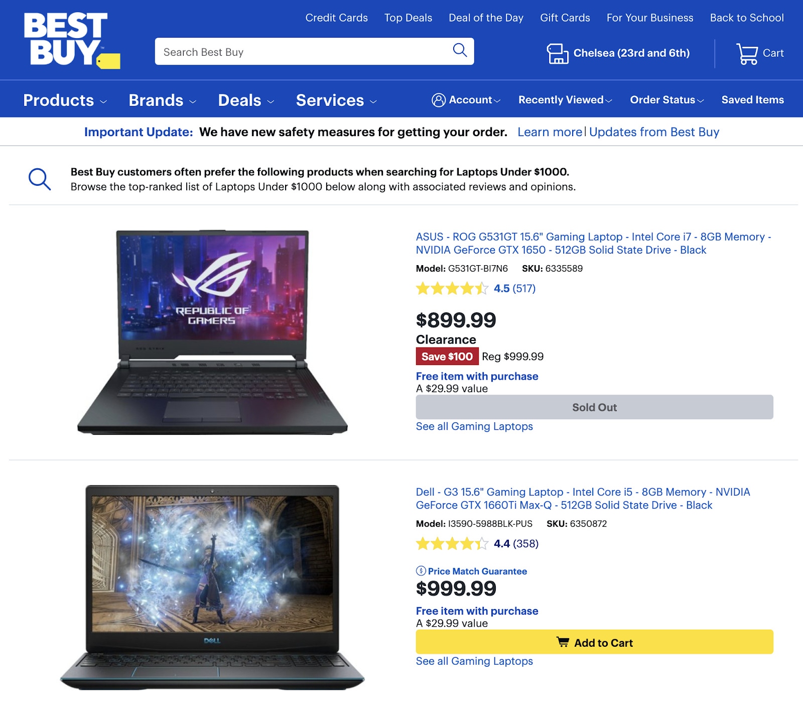 34 best buy category page