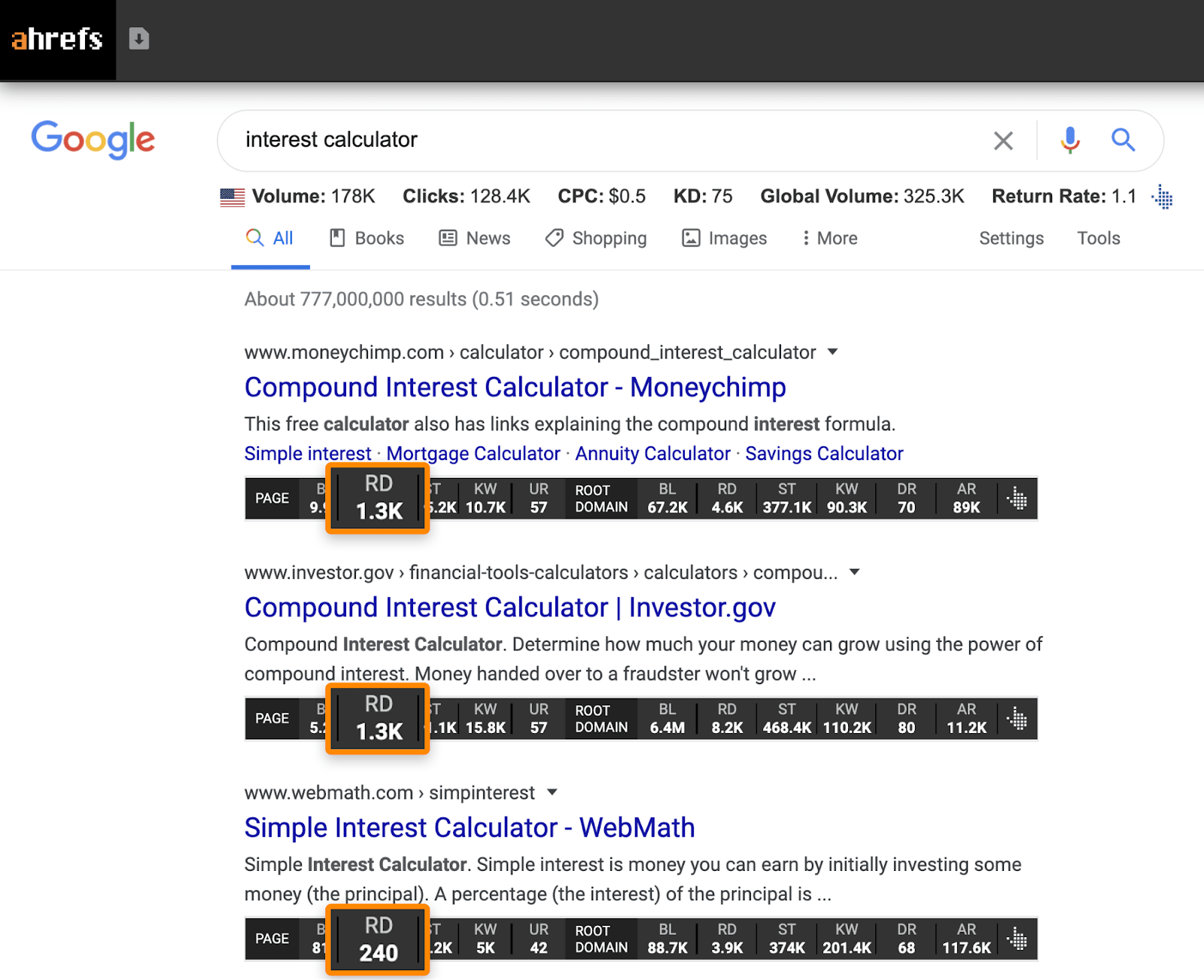 Calculadora de juros de 9 páginas