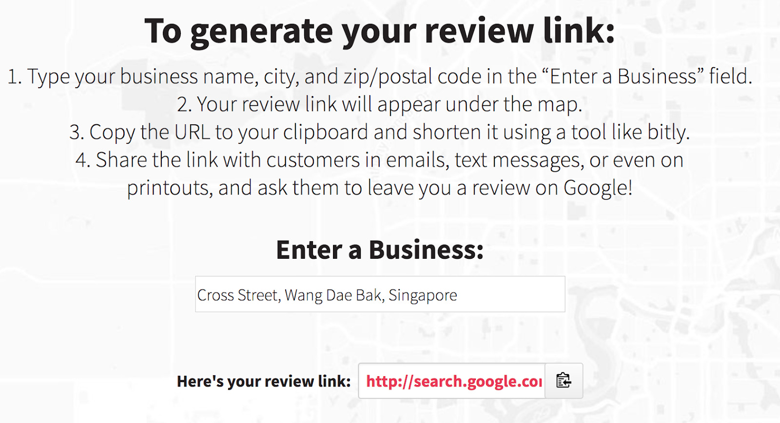 whitespark google business review generator