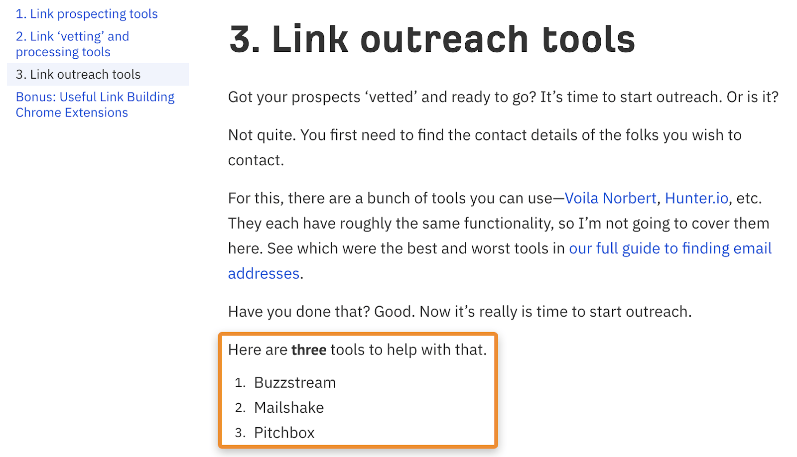 4 recomendações de ferramentas de construção de links