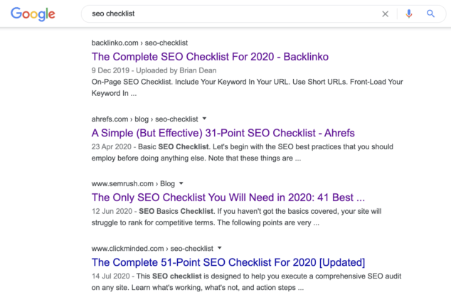 A Simple (But Effective) SEO Checklist for 2020