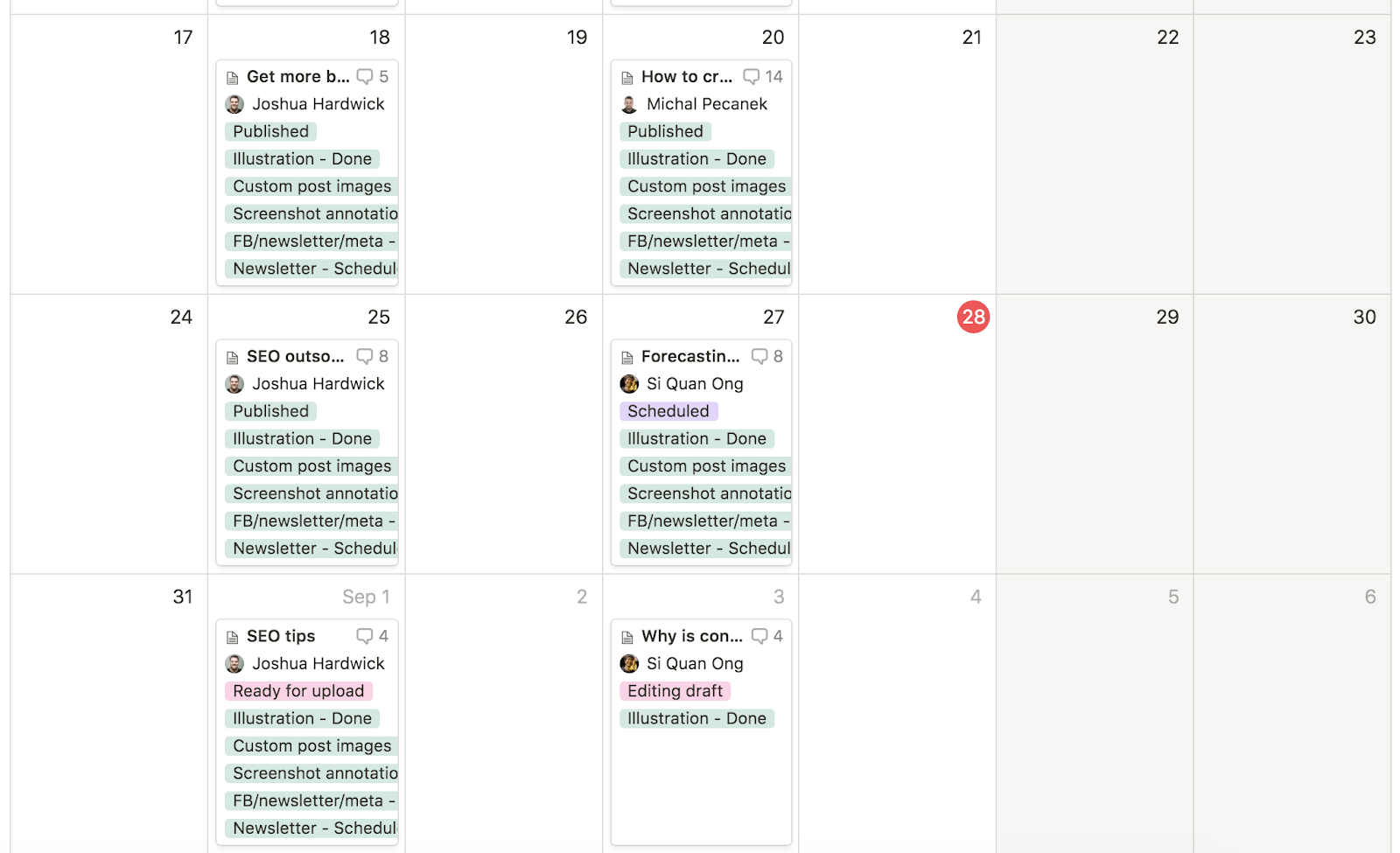 content calendar 1