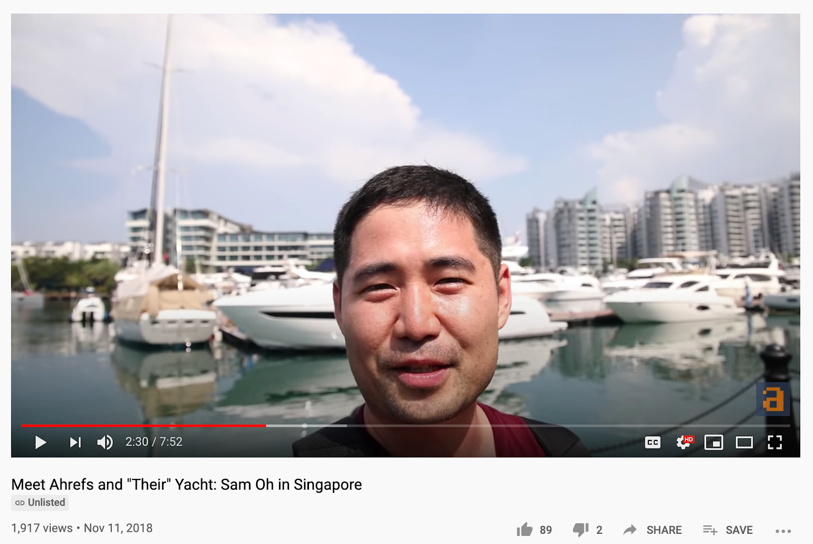 1357 Meet Ahrefs and Their Yacht Sam Oh in Singapore YouTube