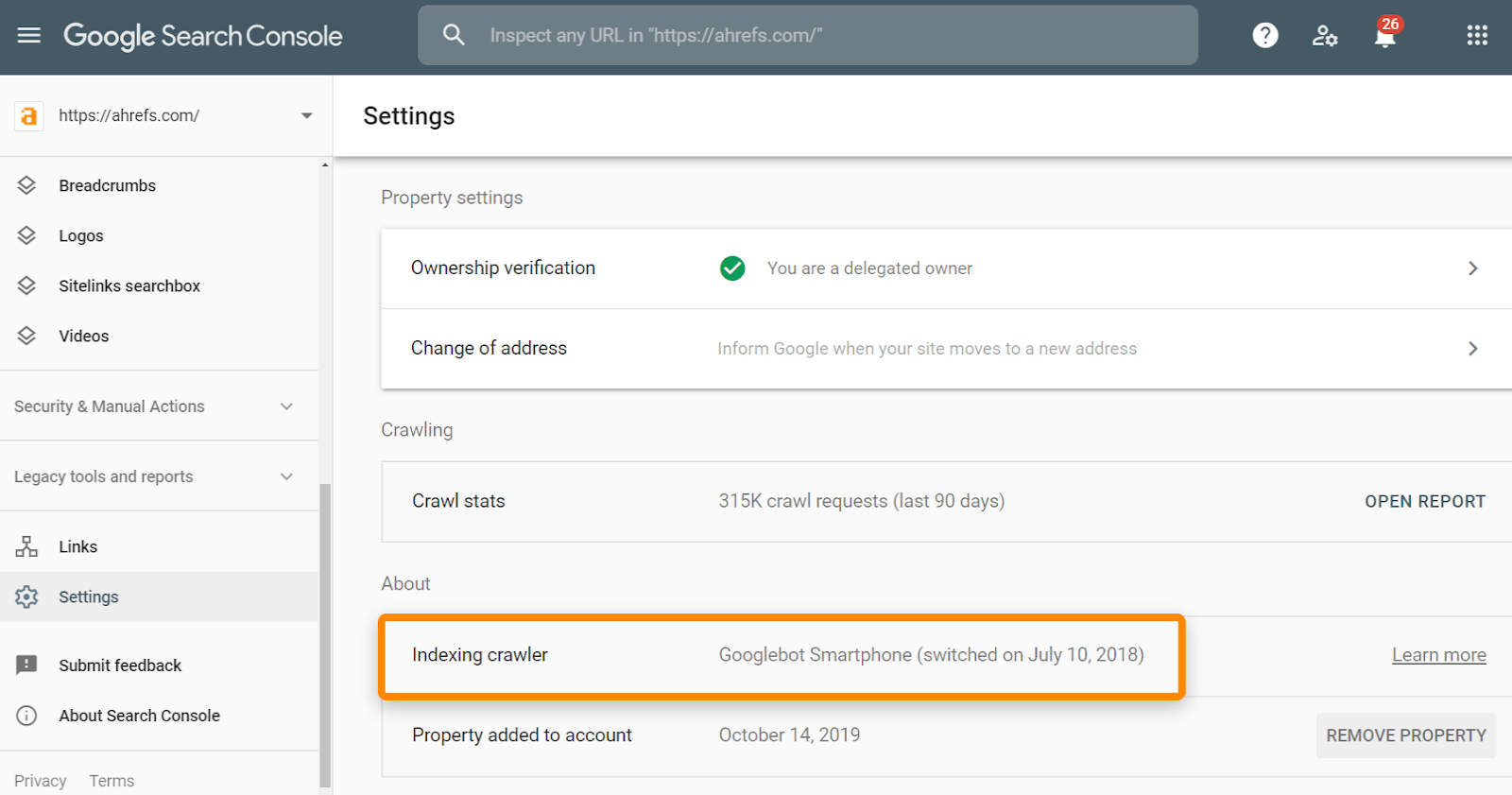 indexing crawler