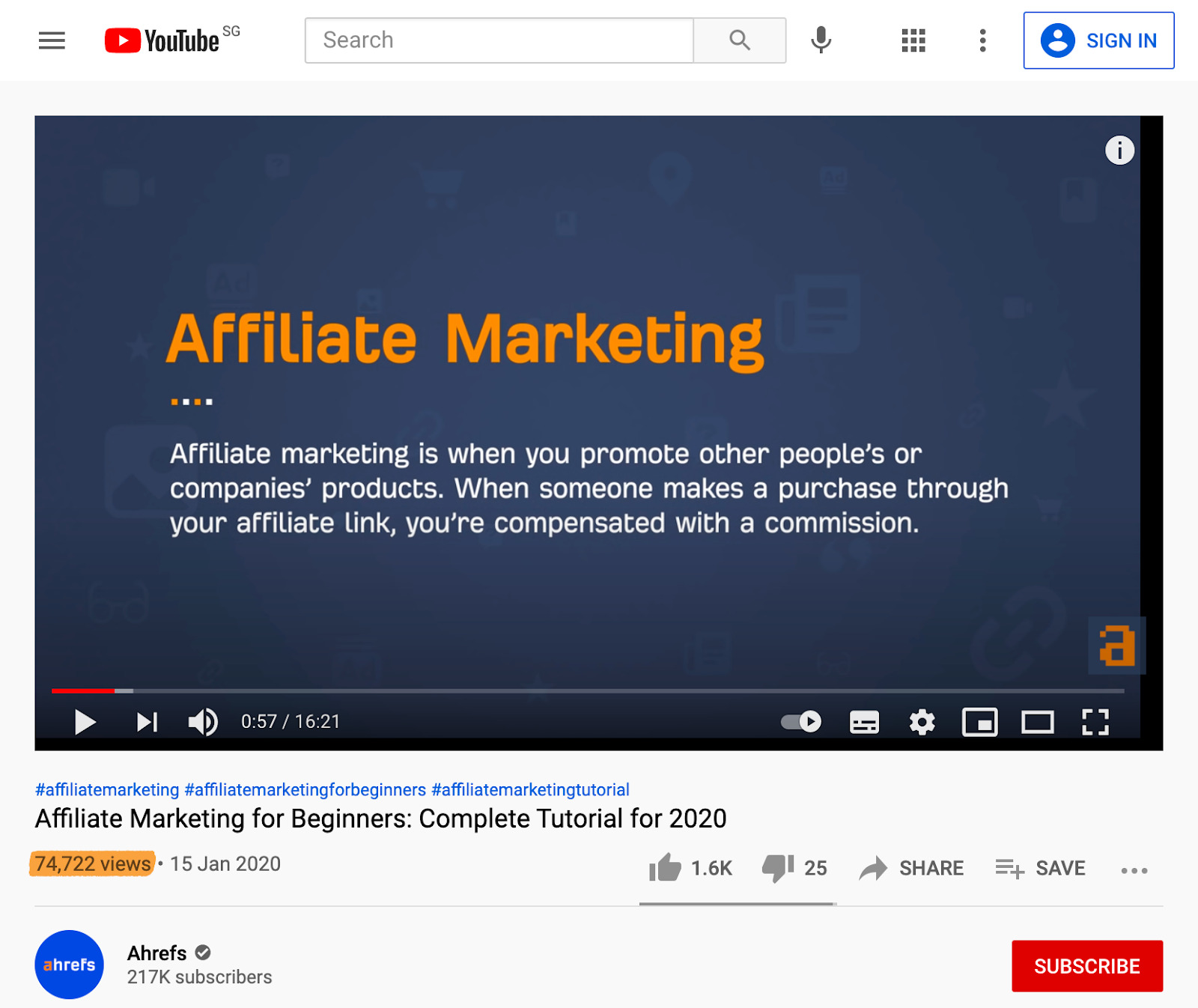 affiliate marketing