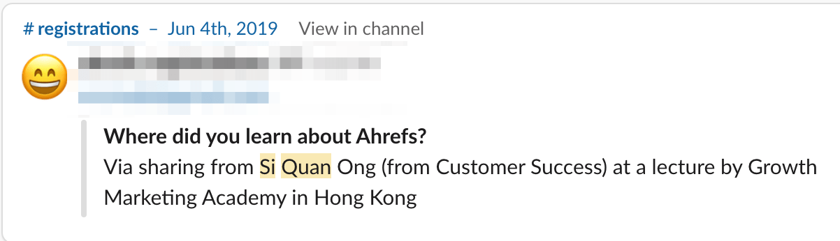 where did you learn about Ahrefs