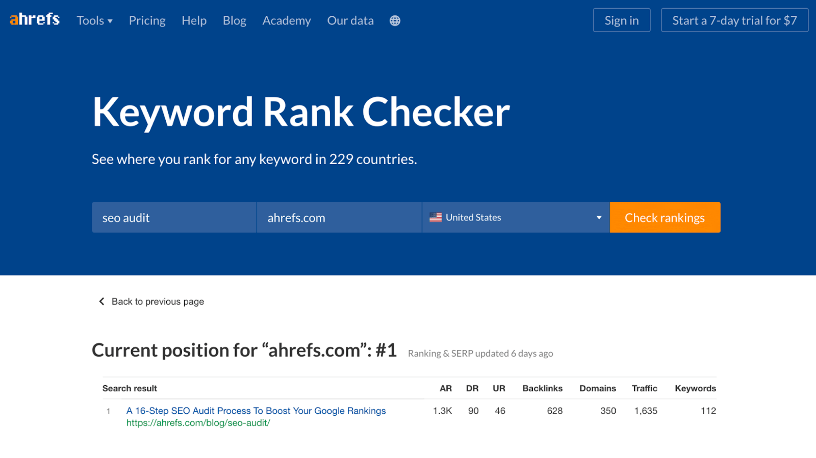 online keyword rank checker