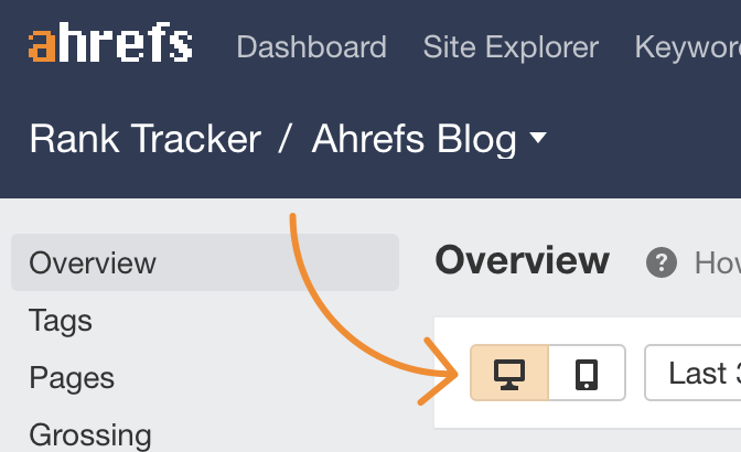 Ahrefs rank online