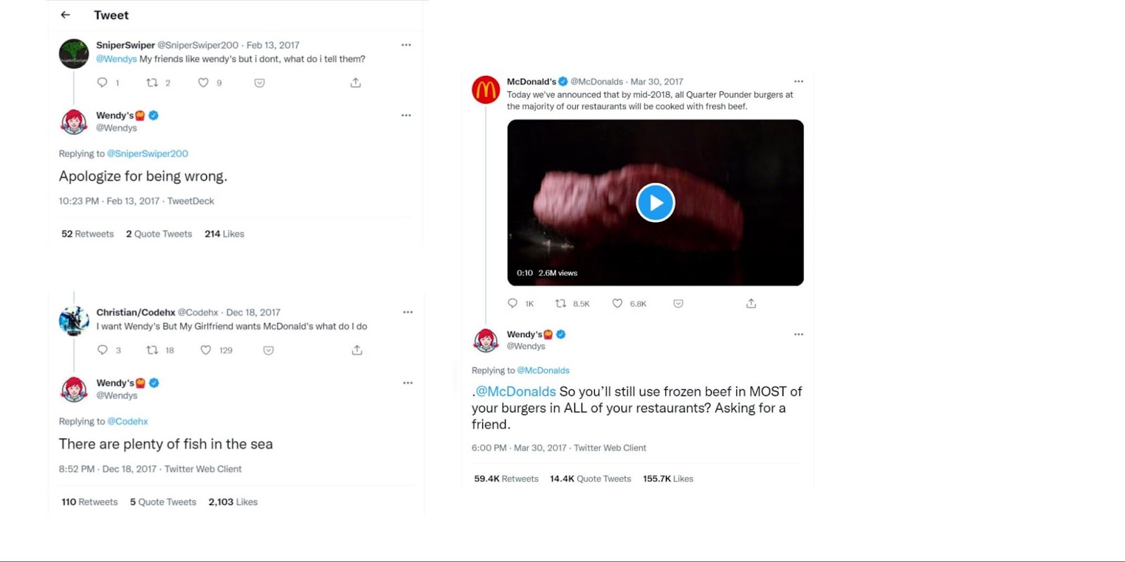 3 sassy tweets from Wendy's