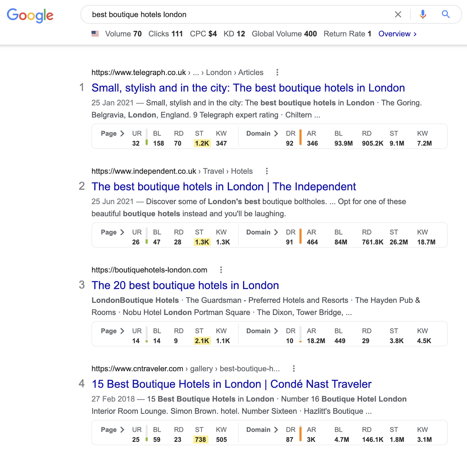 Searching for best of lists in Google