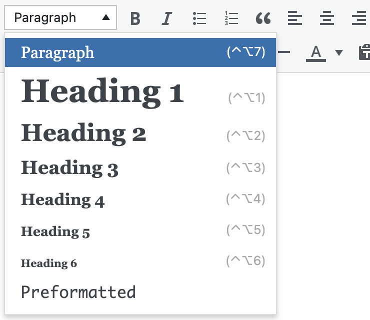 Heading tags in WordPress