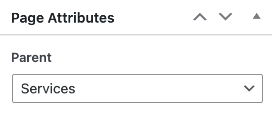 Nesting pages in WordPress
