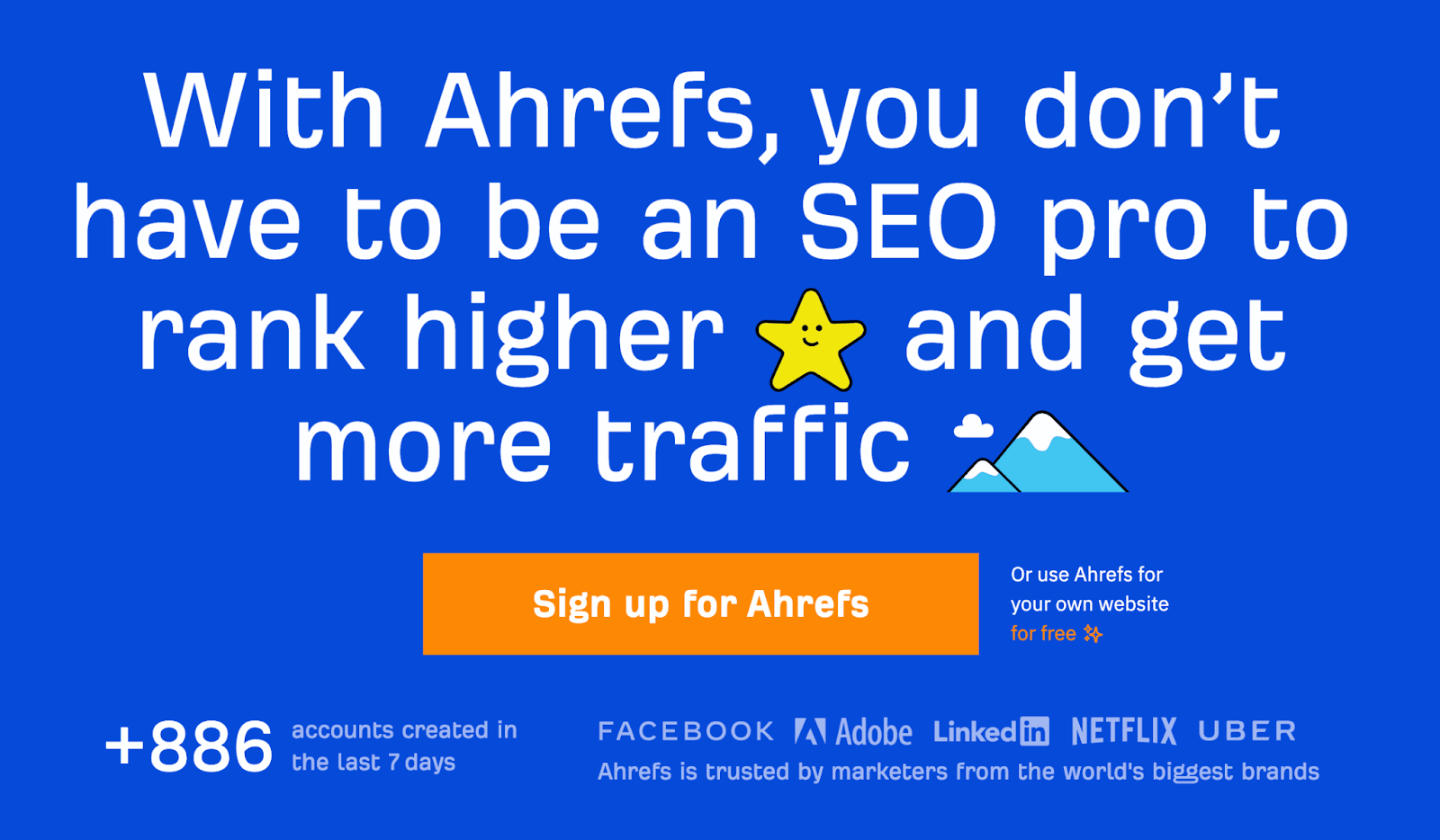 Copy of Ahrefs' value proposition 