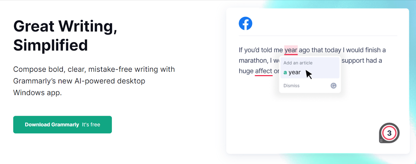 A proposta de valor do Grammarly