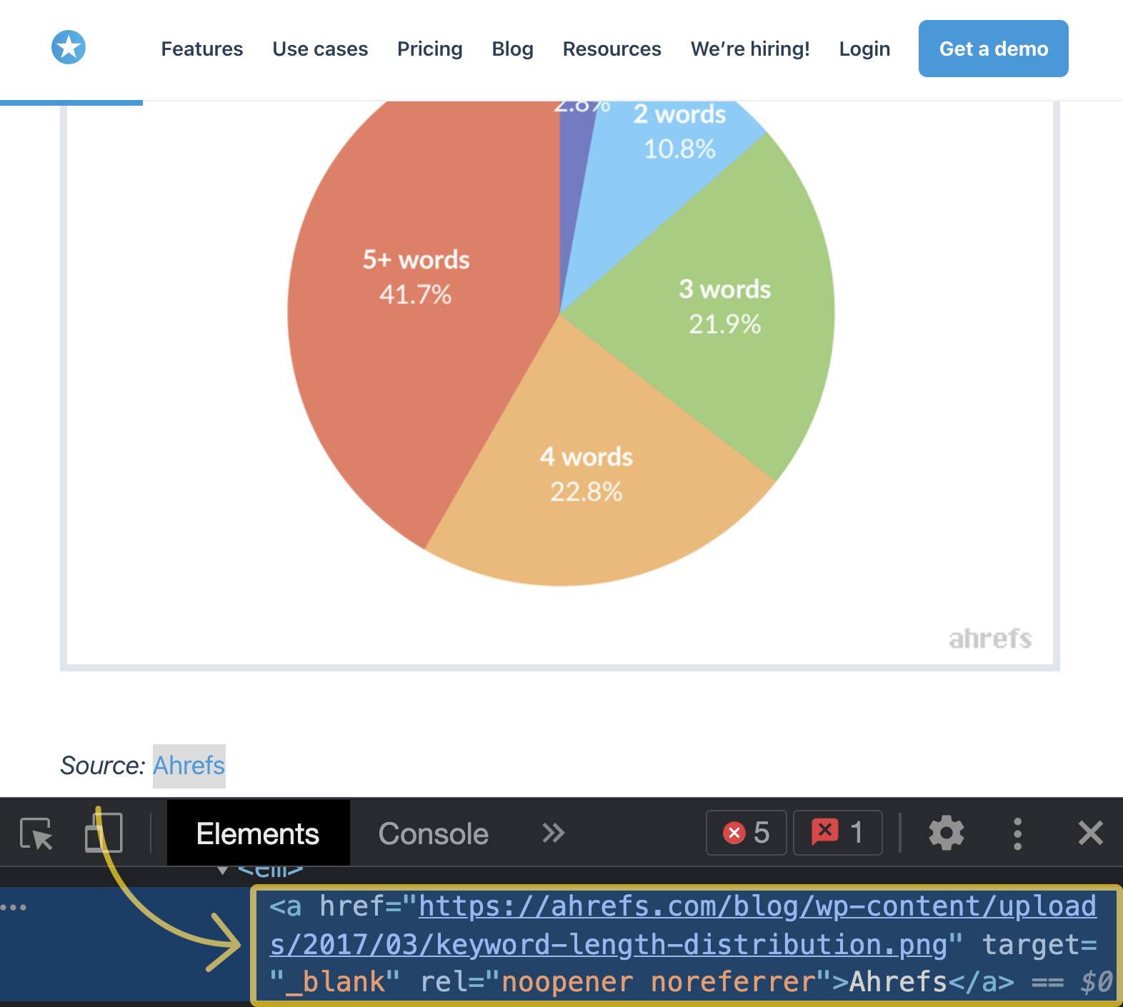 Example of a backlink pointing to an image file