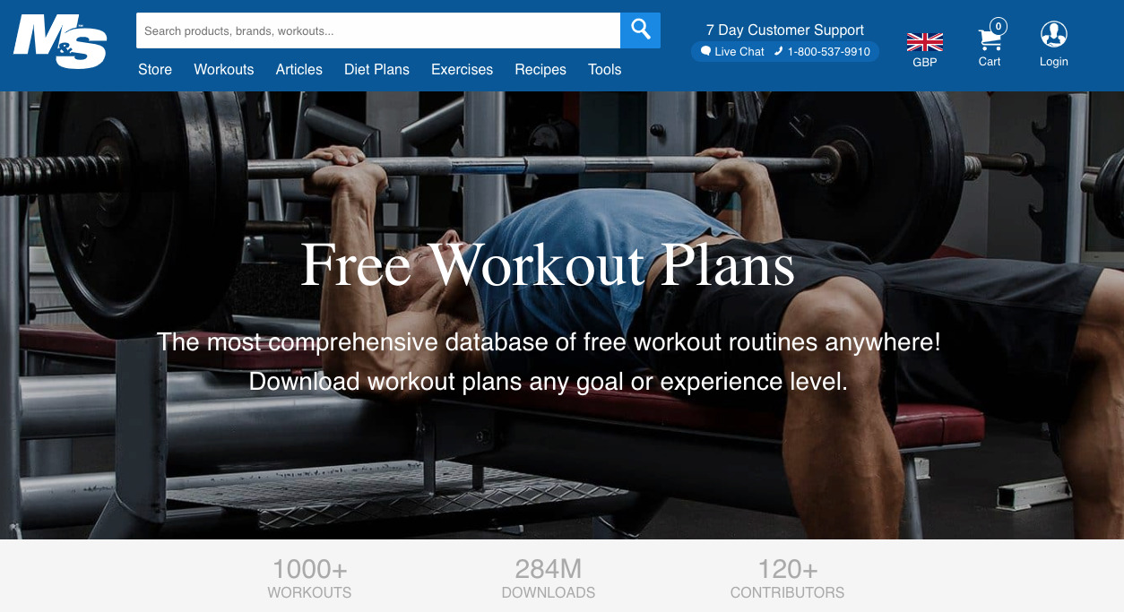 Workout Routines Database: 1000+ Free Workout Plans