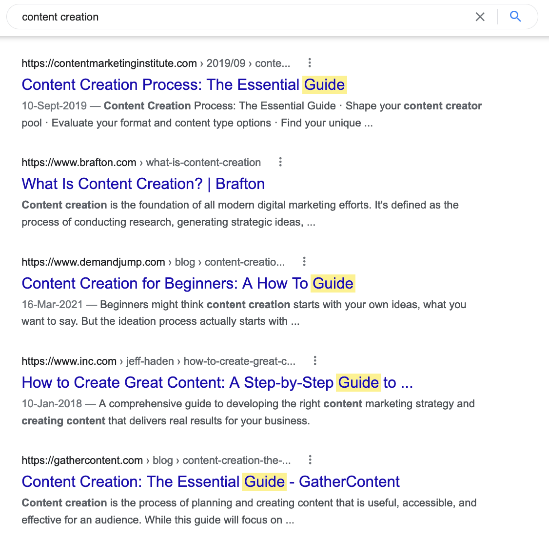 4-google-serp-content-creation