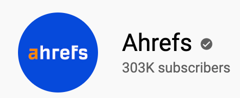 No. of Ahrefs subscribers on YouTube 
