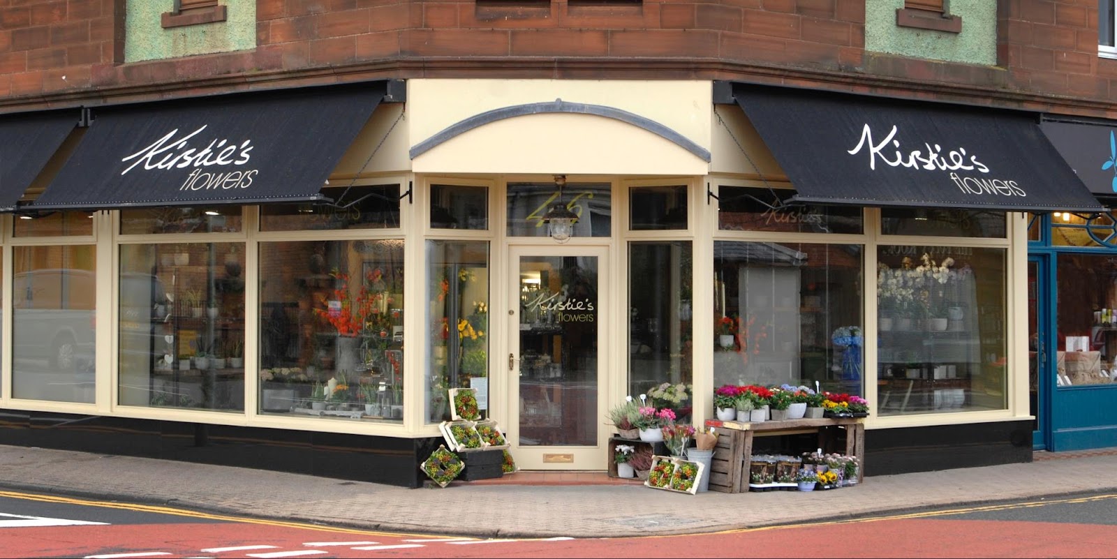 Exterior of Kirstie's Flowers' shop 