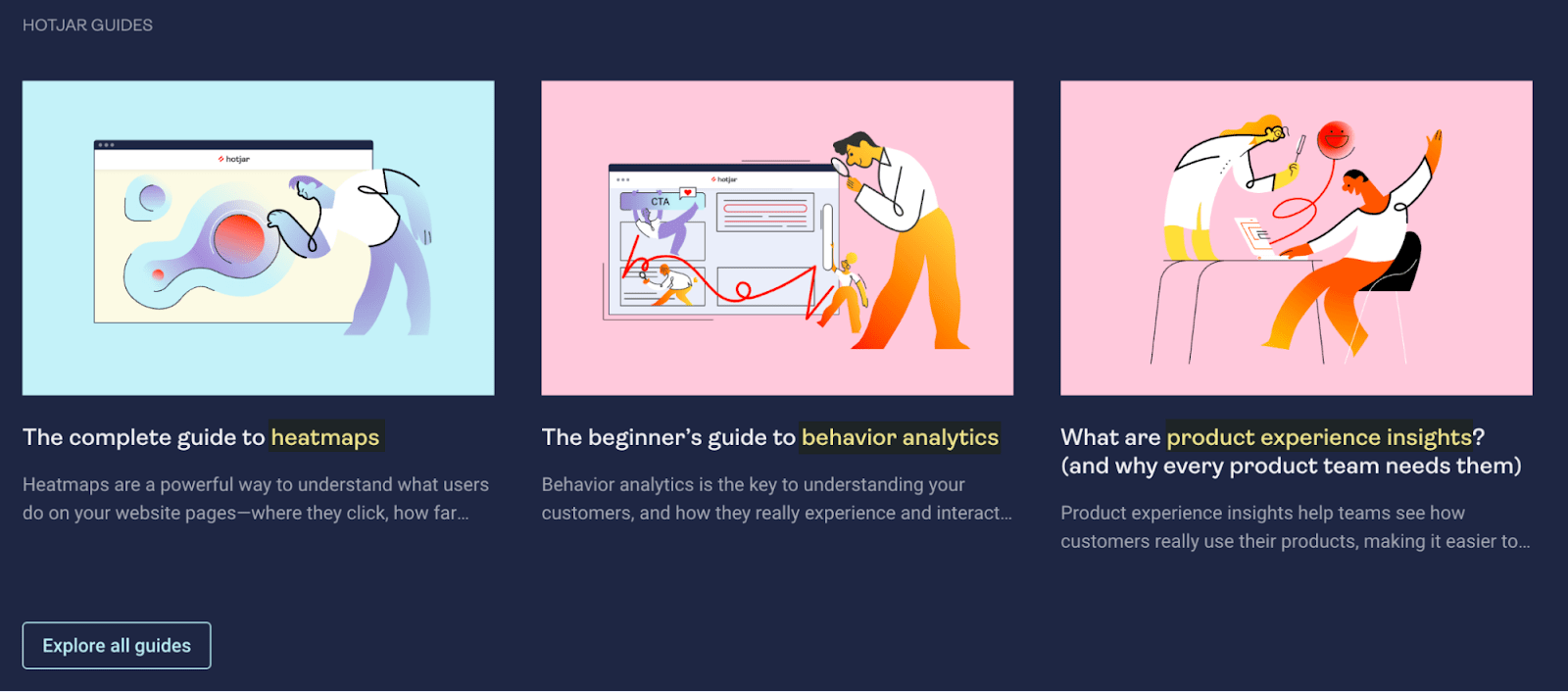 Three separate guides with short write-ups for each below